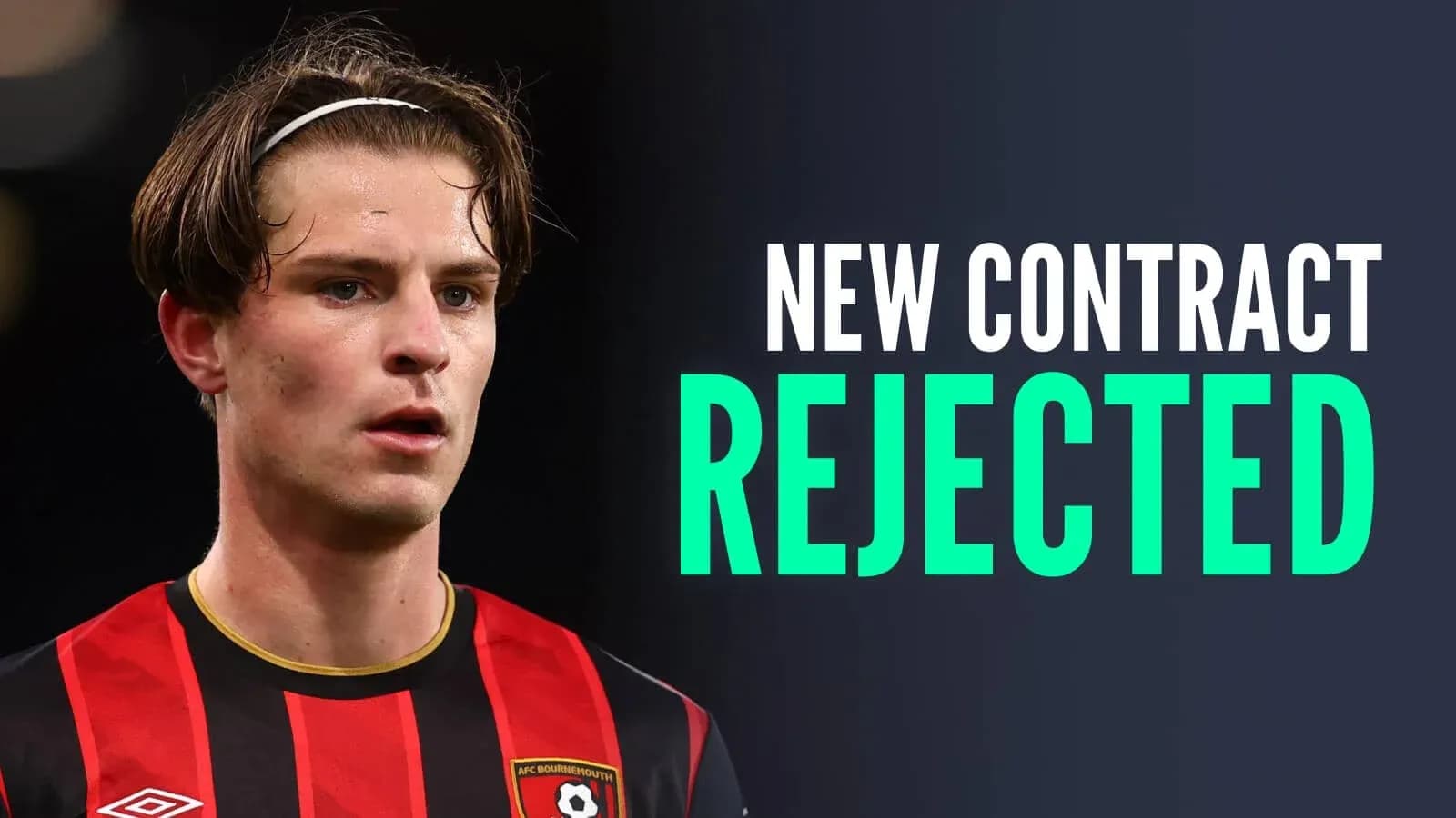 Игрок AFC Bournemouth с заголовком о контракте