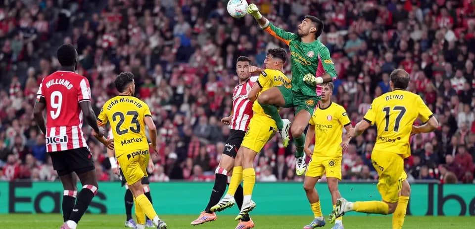 Athletic Club playing against Girona FC.