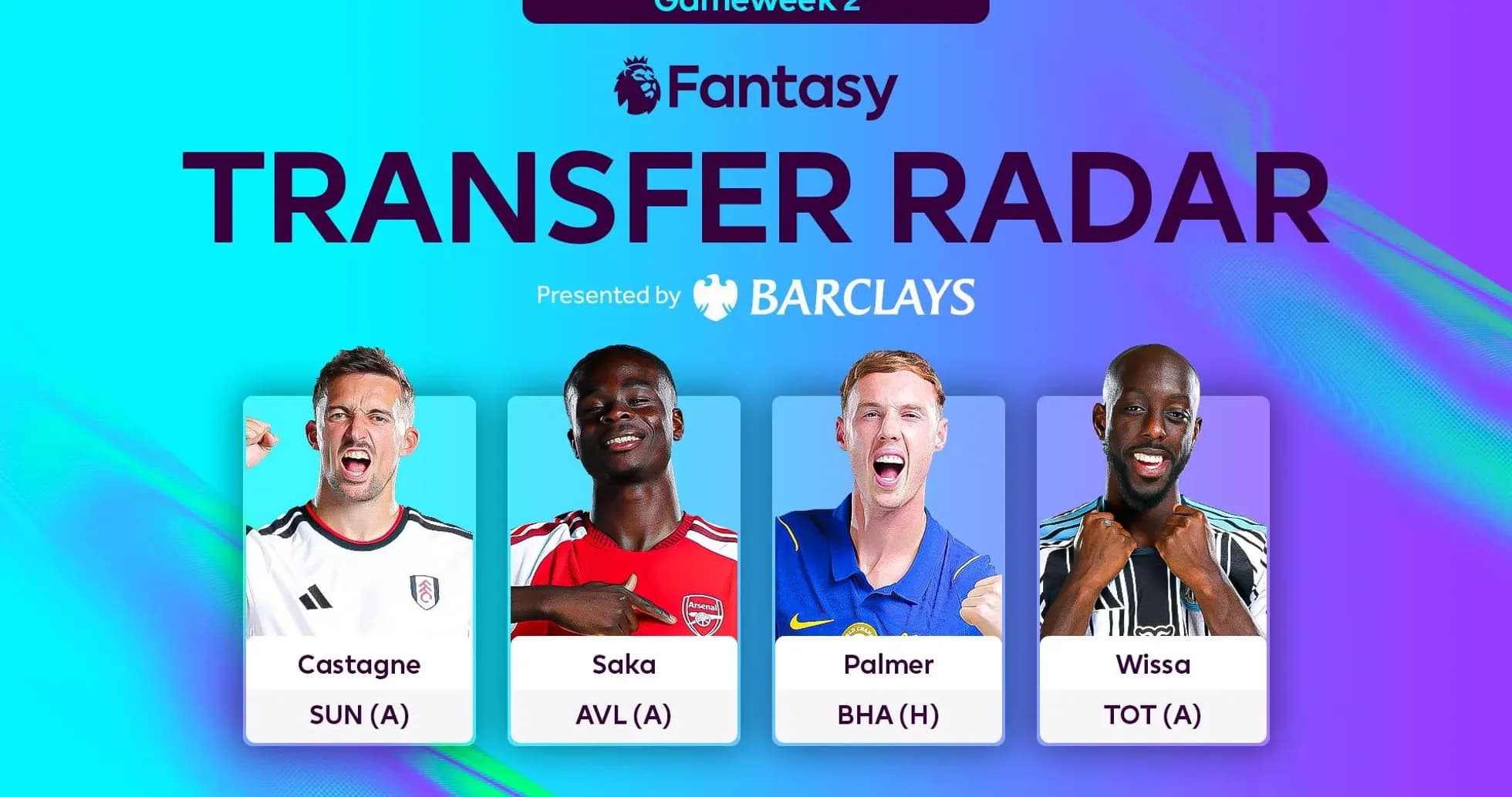 Четыре игрока Fantasy Premier League с командами и соперниками