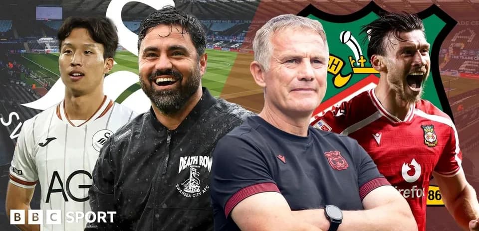 Состав команд Swansea City и Wrexham перед матчем