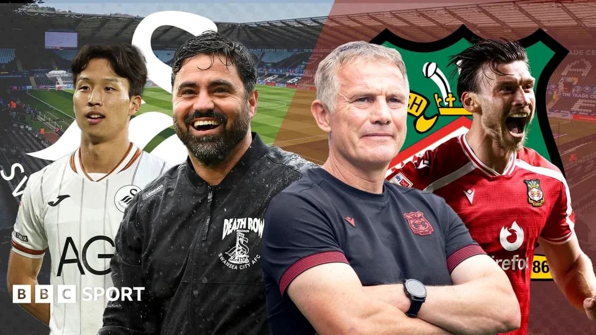 Состав команд Swansea City и Wrexham перед матчем