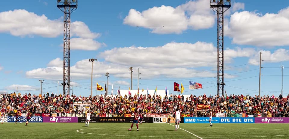 Матч между Detroit City и Lexington в USL League One