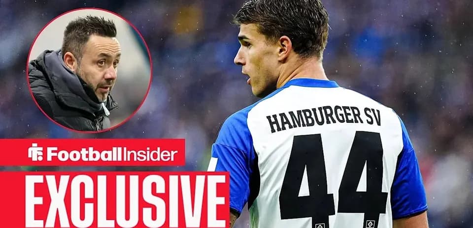Игрок Hamburger SV с номером 44 на поле