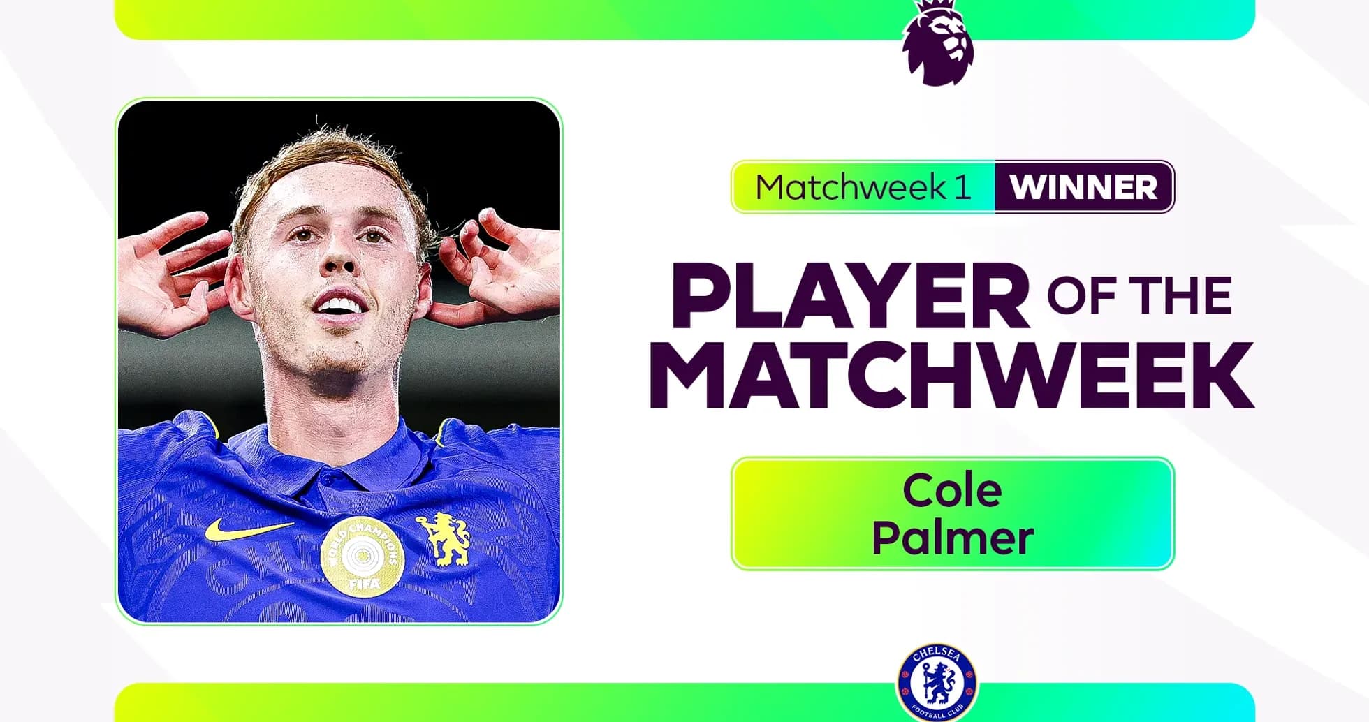 Cole Palmer named Player of the Matchweek