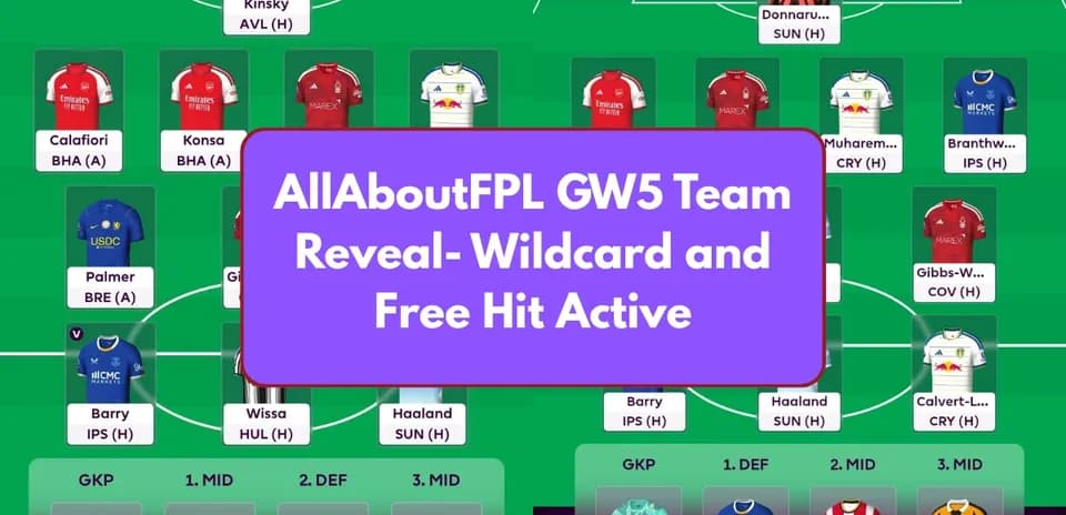 Состав команды FPL на GW5 с активным вайлдкардом
