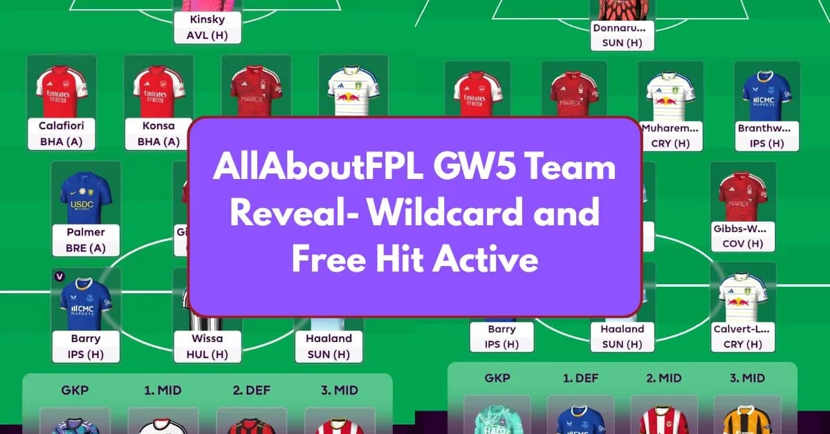 Состав команды FPL на GW5 с активным вайлдкардом