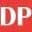 Логотип с буквами DP на красном фоне