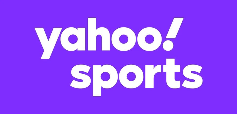Логотип Yahoo Sports на фиолетовом фоне