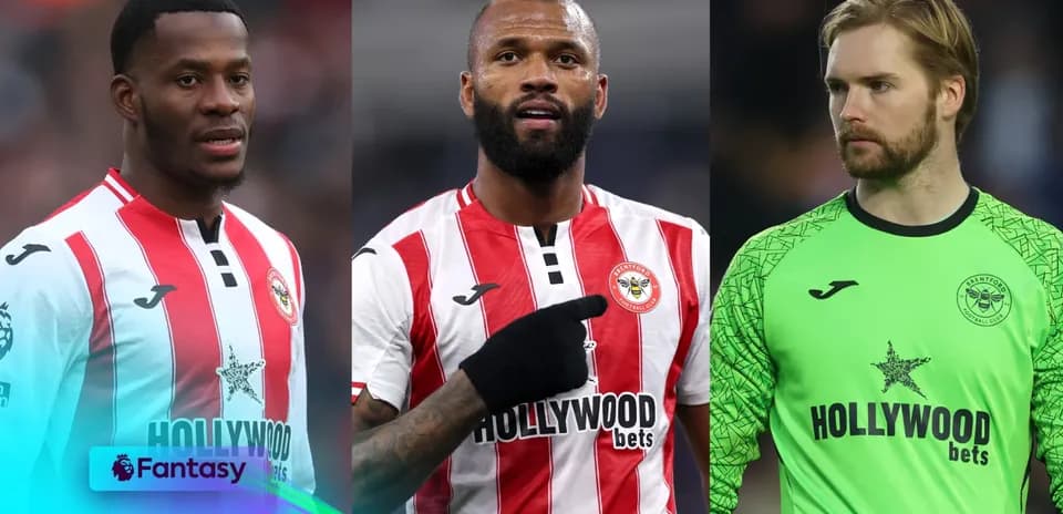 Три игрока Brentford в форме клуба на поле