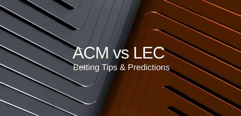 Графика с матчем ACM против LEC и ставками