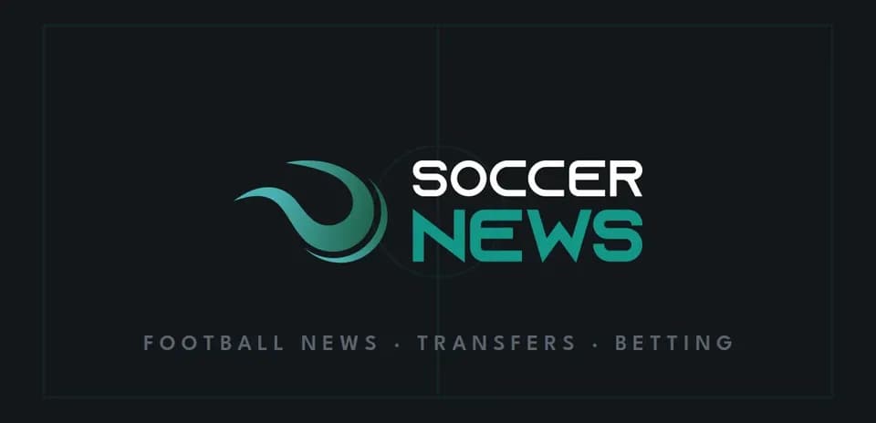 Логотип Soccer News с надписями о футболе