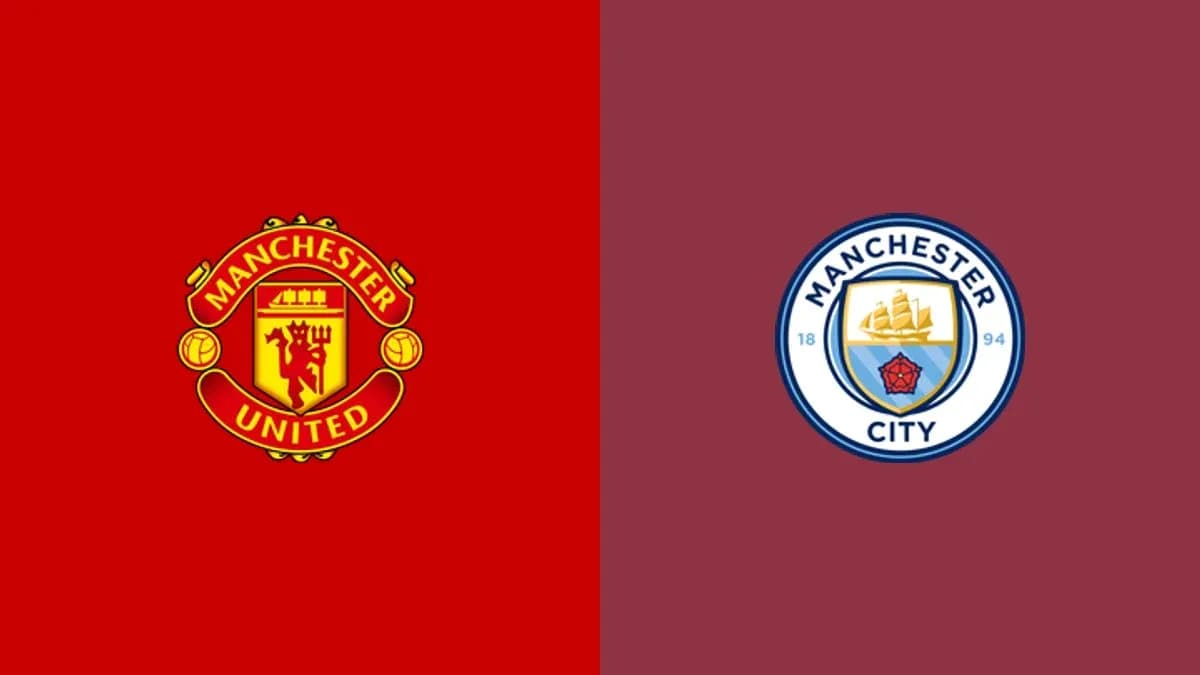 Логотипы Manchester United и Manchester City