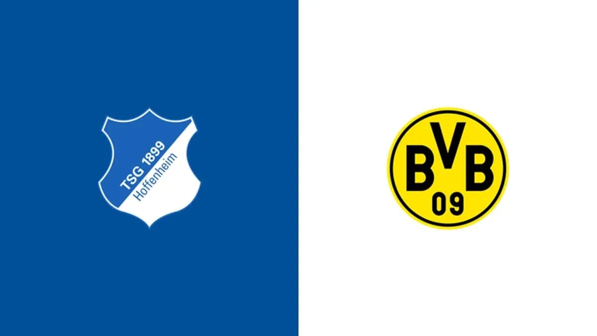 Логотипы ТСГ 1899 Хоффенхайм и Боруссии Дортмунд