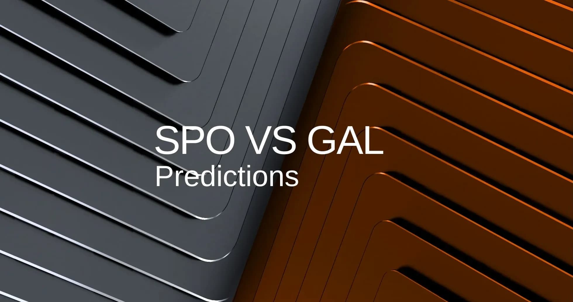 Графика с текстом 'SPO VS GAL Predictions'