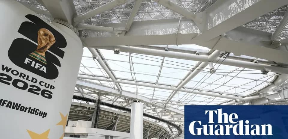 Логотип ЧМ FIFA 2026 на стадионе