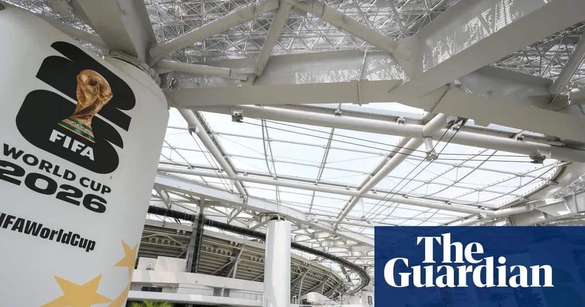Логотип ЧМ FIFA 2026 на стадионе