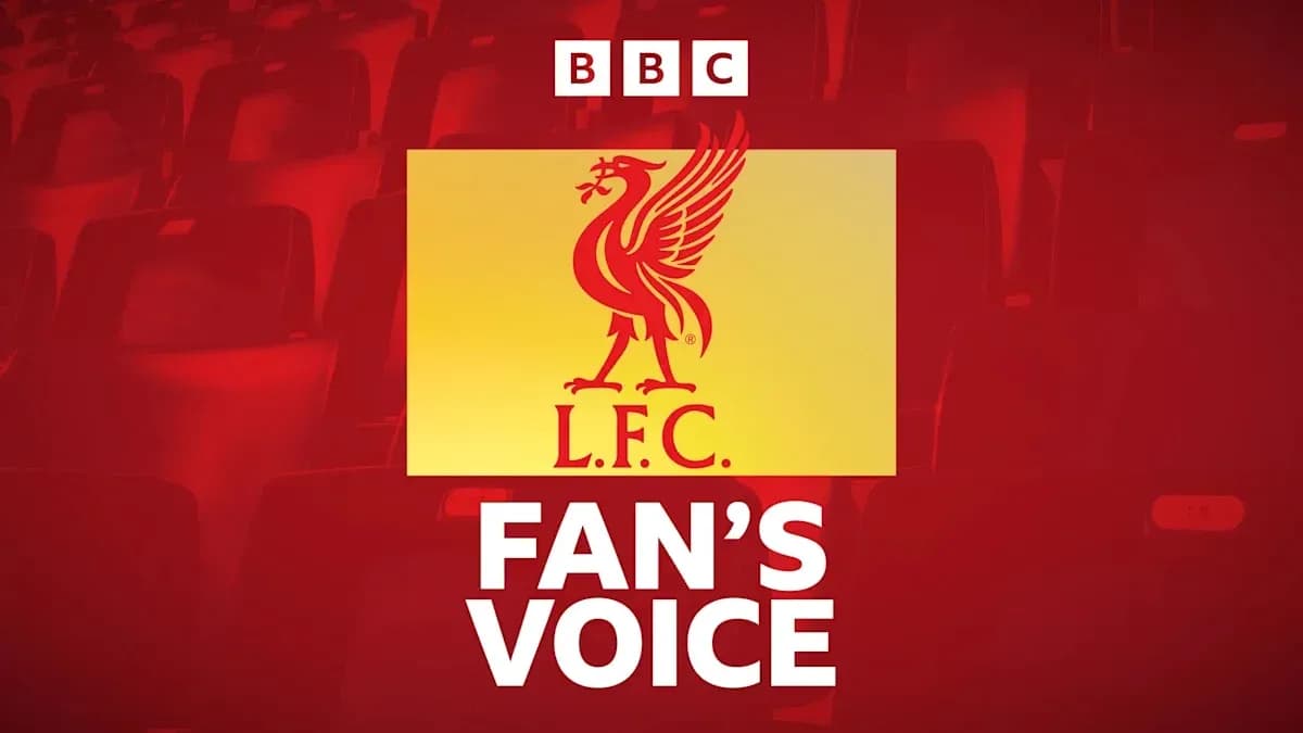 Логотип Liverpool FC с текстом Fan's Voice