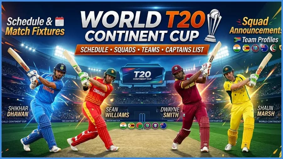 Расписание, составы команд и капитаны Кубка континентов World T20