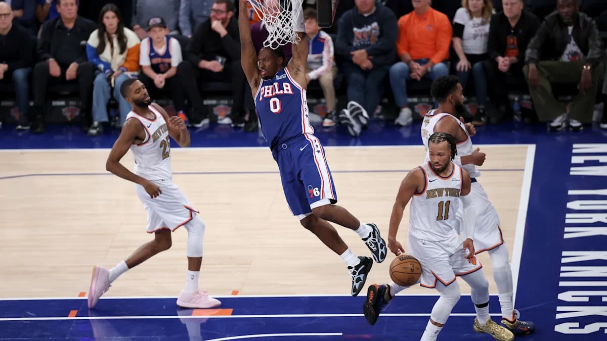 Новые «76ers» показывают потенциал в матче против действующих чемпионов Knicks