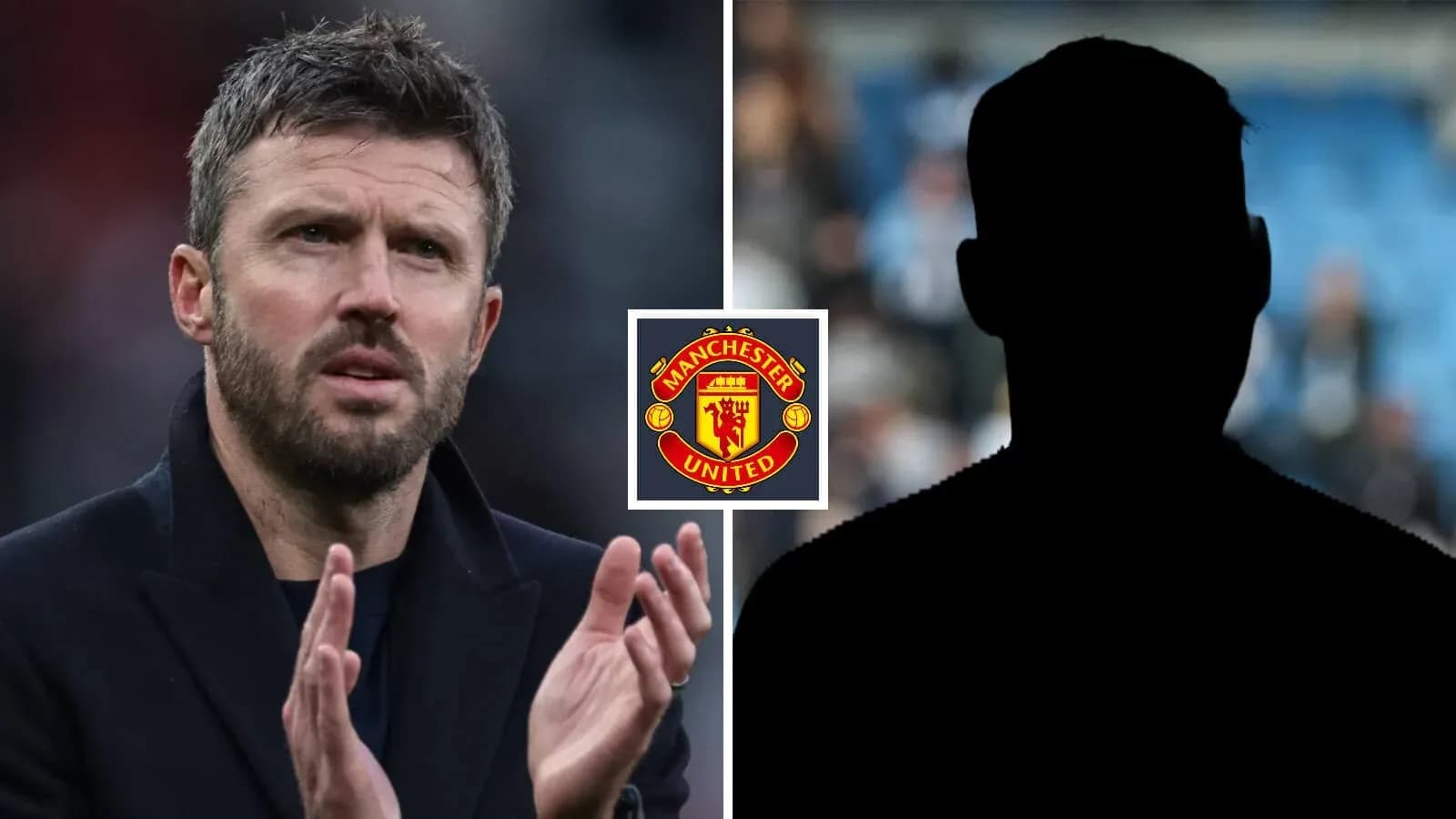 Тренер аплодирует, логотип Manchester United на фоне Тренер аплодирует, логотип Manchester United на фоне