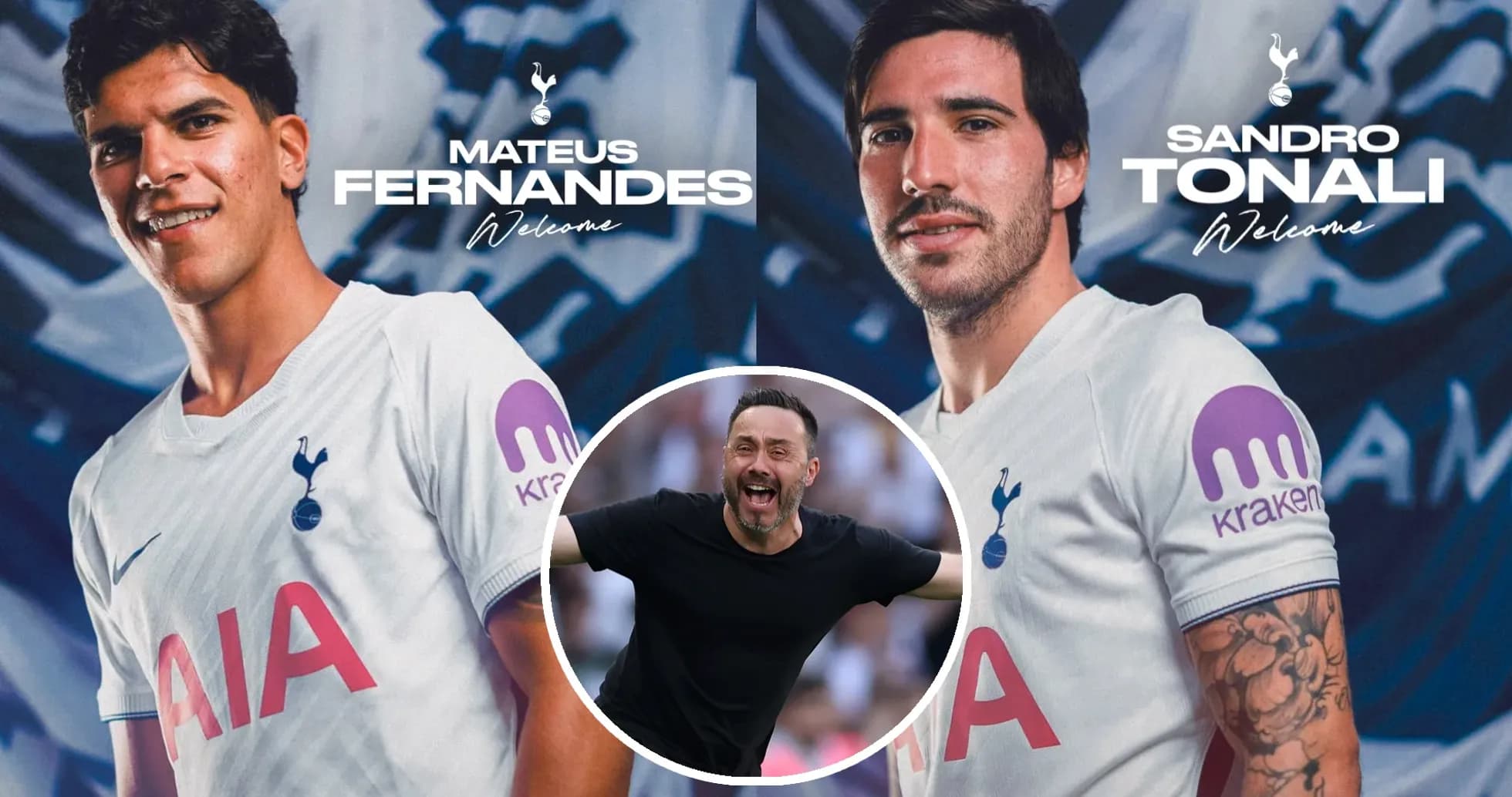 Mateus Fernandes и Sandro Тонали в форме Тоттенхэма Mateus Fernandes и Sandro Тонали в форме Тоттенхэма